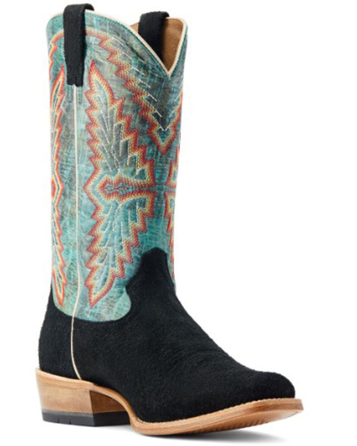 Image #1 - Ariat Men's Futurity Showman Roughout Western Boots - Square Toe, Black, hi-res