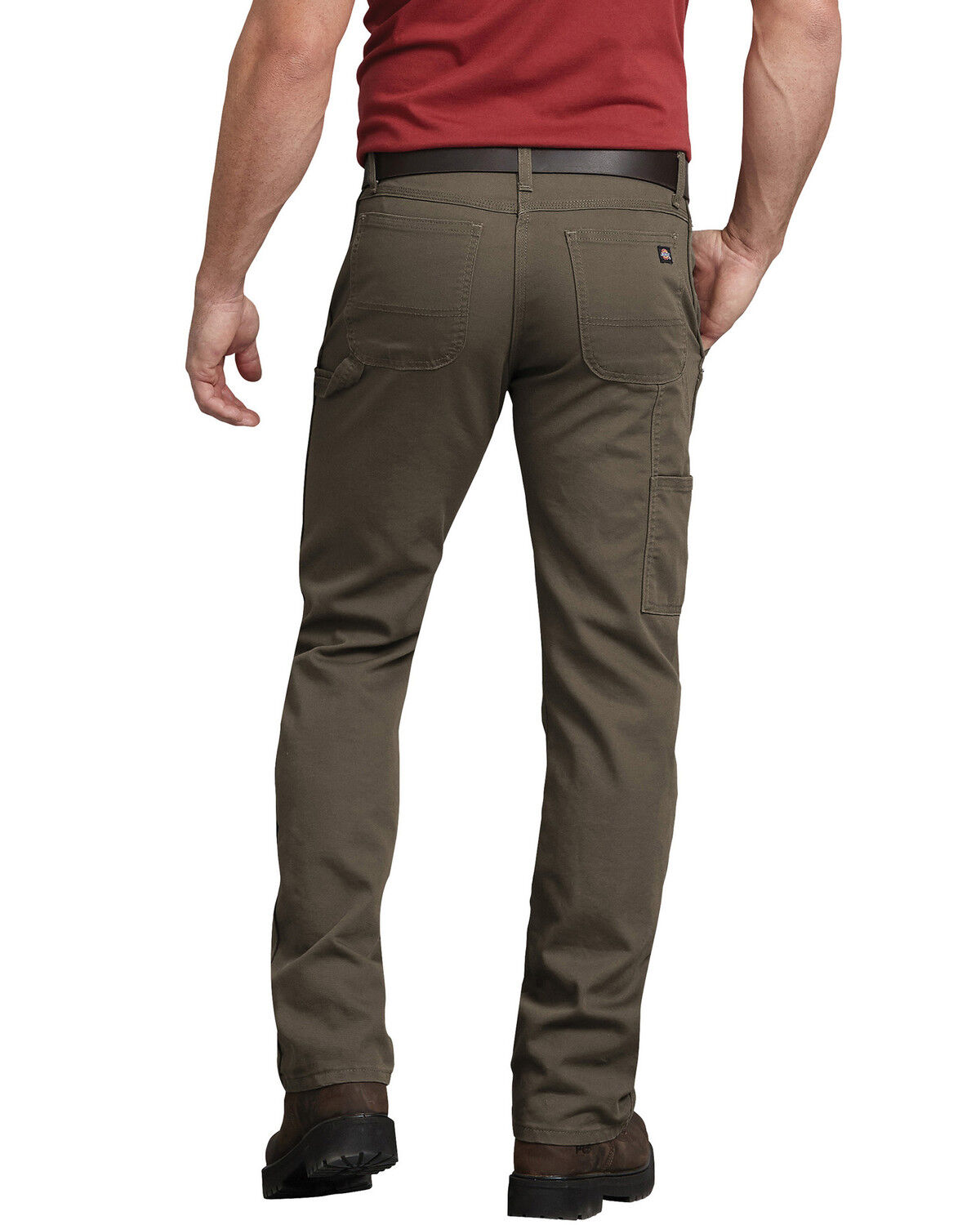 Image #1 - Dickies Men's Tough Max Duck Carpenter Regular Work Pants, Mushroom, hi-res