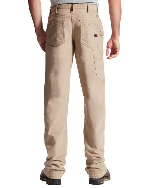 Image #3 - Ariat Men's FR M4 Relaxed Workhorse Relaxed Fit Bootcut Jeans, Khaki, hi-res