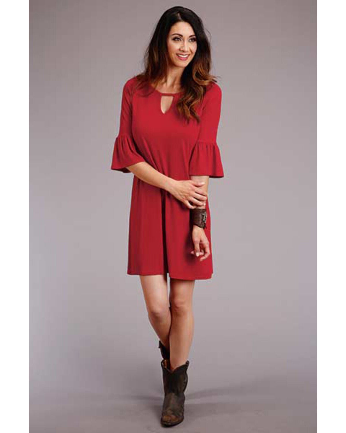 womens red t shirt dress