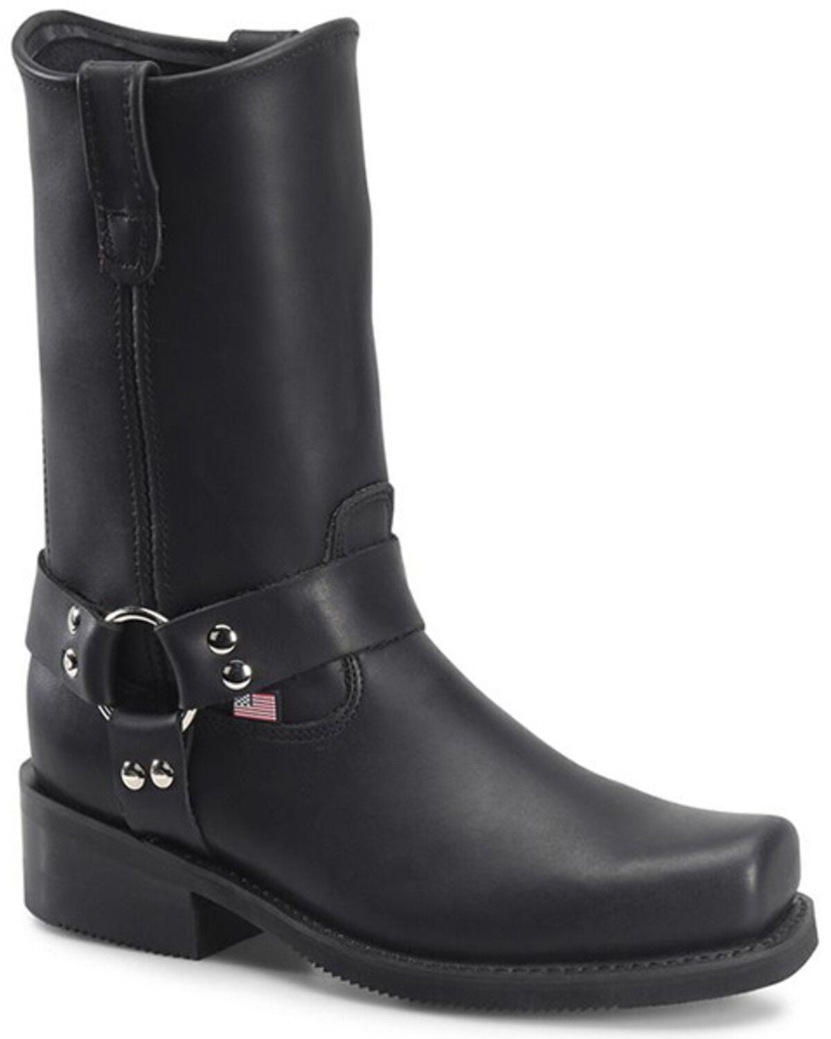 Double H Men's Harness Boots - Square Toe, Black, hi-res