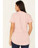 Image #4 - Ariat Women's Rebar Cotton Strong Short Sleeve Work Tee, Dark Pink, hi-res