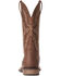 Image #3 - Ariat Men's Everlite Fast Time Western Performance Boots - Broad Square Toe, Brown, hi-res