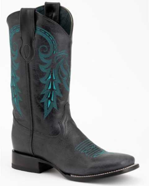 Image #1 - Ferrini Men's Blaze Western Boots - Square Toe, Black, hi-res
