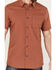 Image #3 - Brothers and Sons Men's Andrews Plaid Print Short Sleeve Button Down Western Shirt, Orange, hi-res