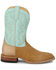 Image #2 - Justin Men's Baron Hair On Western Boots - Broad Square Toe, Tan, hi-res