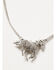 Image #2 - Lainey Wilson Women's Pav&eacute; Horse Necklace, Silver, hi-res