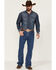 Image #1 - Blue Ranchwear Men's Buckaroo Medium Wash Stretch Regular Bootcut Jeans , Medium Wash, hi-res