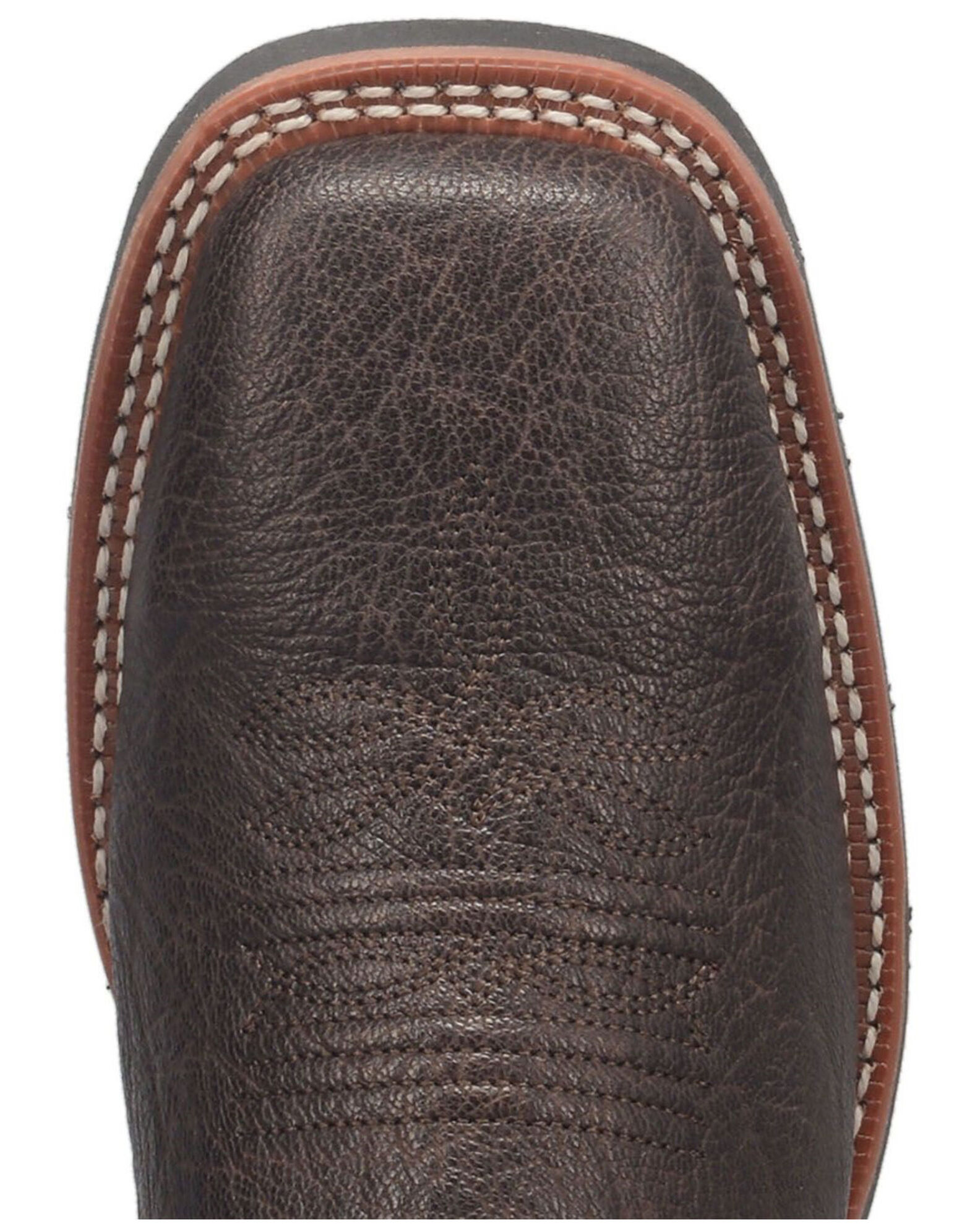 Image #6 - Laredo Men's Taylor Western Boots - Broad Square Toe, Brown, hi-res