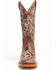 Shyanne Women's Lasy Floral Embroidered Western Boots - Broad Square Toe, Brown, hi-res