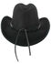 Image #3 - Shyanne Girls' Felt Cowboy Hat, Black, hi-res