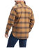 Image #2 - Ariat Men's Rebar Plaid DuraStretch Long Sleeve Button Down Flannel Work Shirt , Tan, hi-res