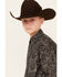 Image #2 - Rock & Roll Denim Boys' Paisley Print Long Sleeve Snap Western Shirt, Black, hi-res