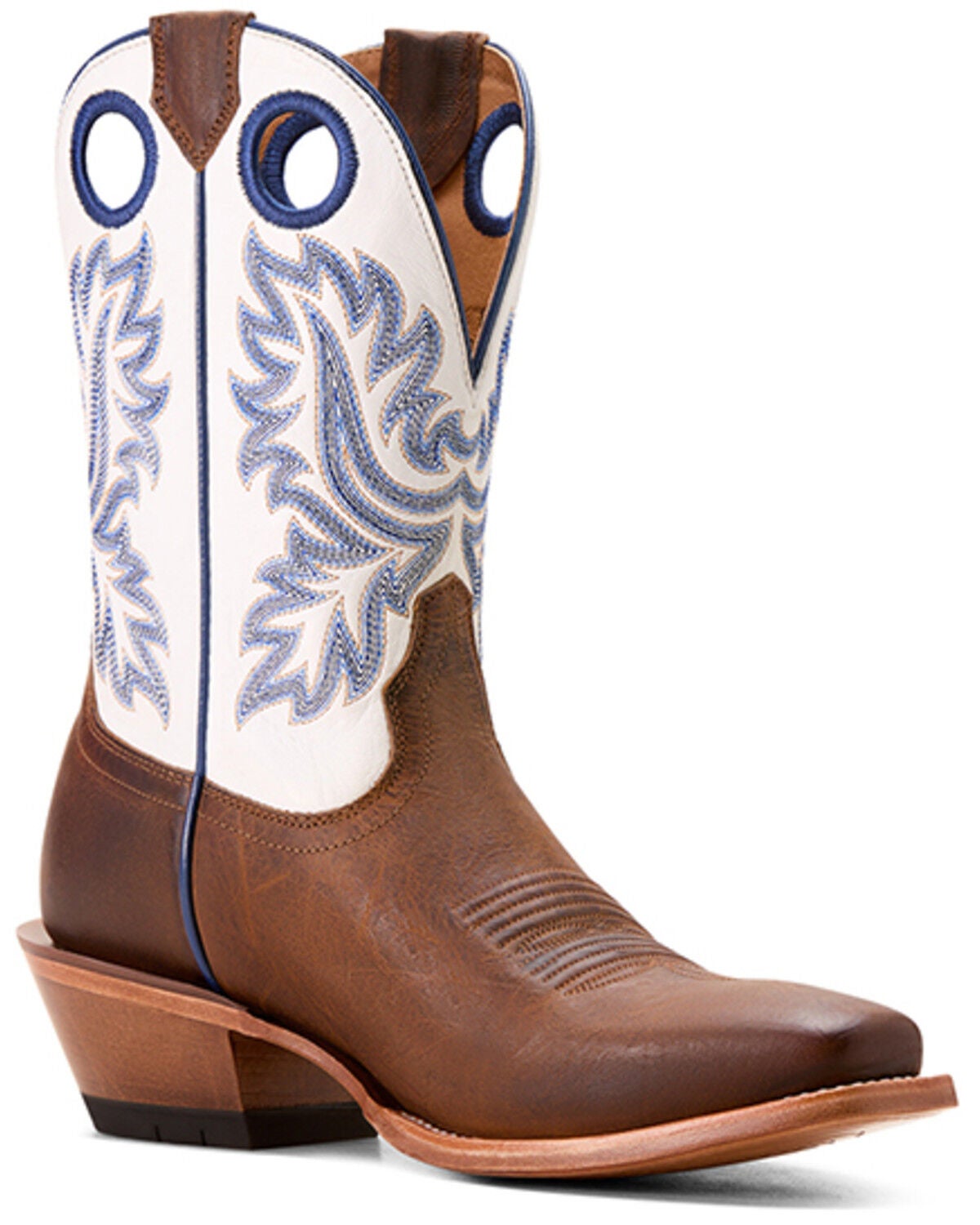 Ariat Men's Bronc Stomper Western Boots - Square Toe, Brown, hi-res