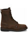 Image #2 - Justin Men's Drywall Work Boots - Soft Toe, Brown, hi-res