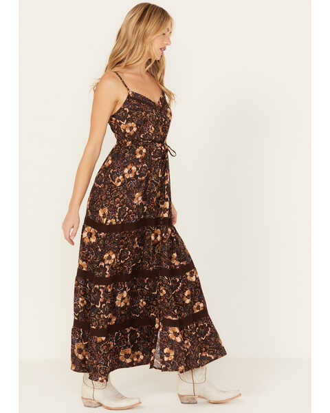 Image #3 - Idyllwind Women's Printed Maxi Dress, Dark Brown, hi-res