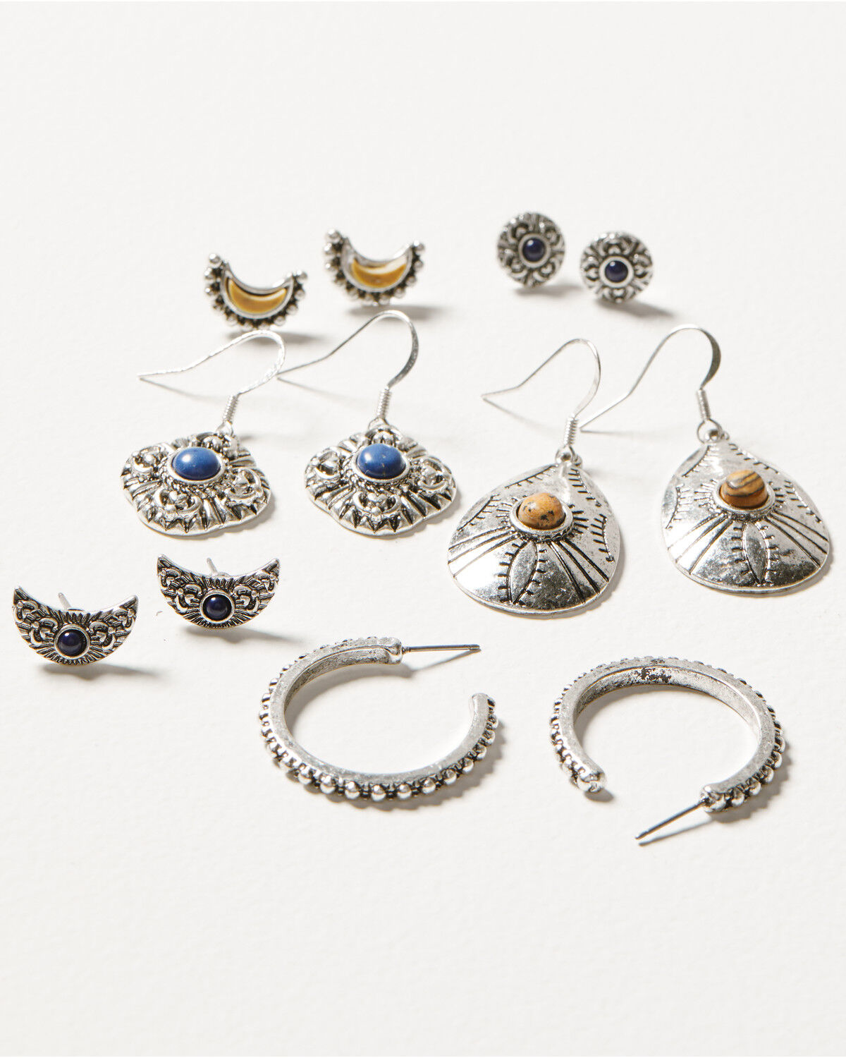 Image #1 - Shyanne Women's Monument Valley Crescent Earrings Set, Silver, hi-res