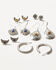 Image #1 - Shyanne Women's Monument Valley Crescent Earrings Set, Silver, hi-res