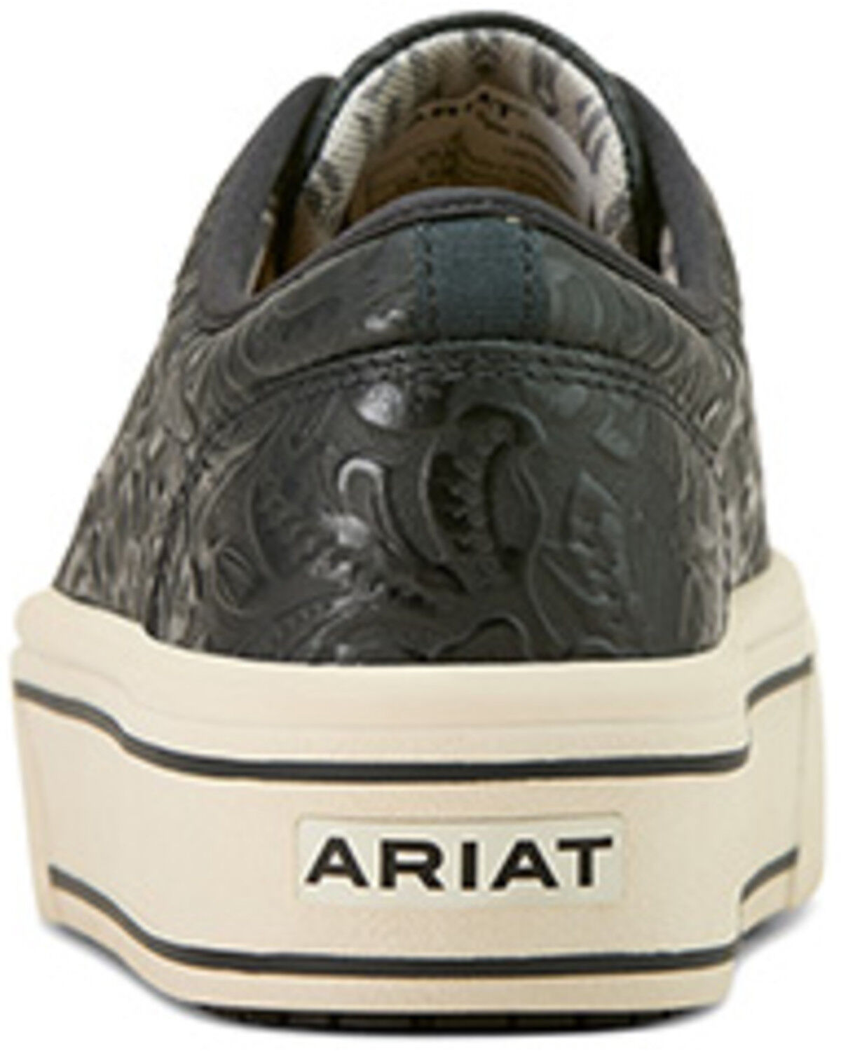 Image #3 - Ariat Women's Skylar Embossed Casual Shoes, Black, hi-res