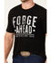 Image #3 - Brothers and Sons Men's Forge Ahead Short Sleeve Graphic T-Shirt, Black, hi-res
