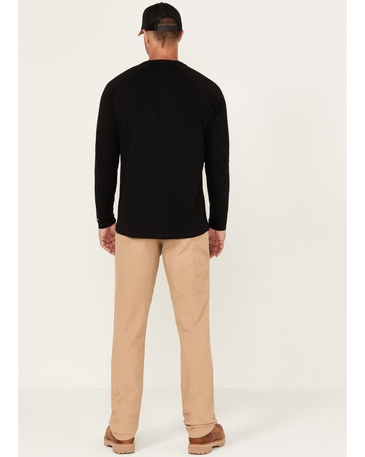 Image #3 - Carhartt Men's Rugged Flex Rigby Dungaree Stretch Work Pants, Tan, hi-res