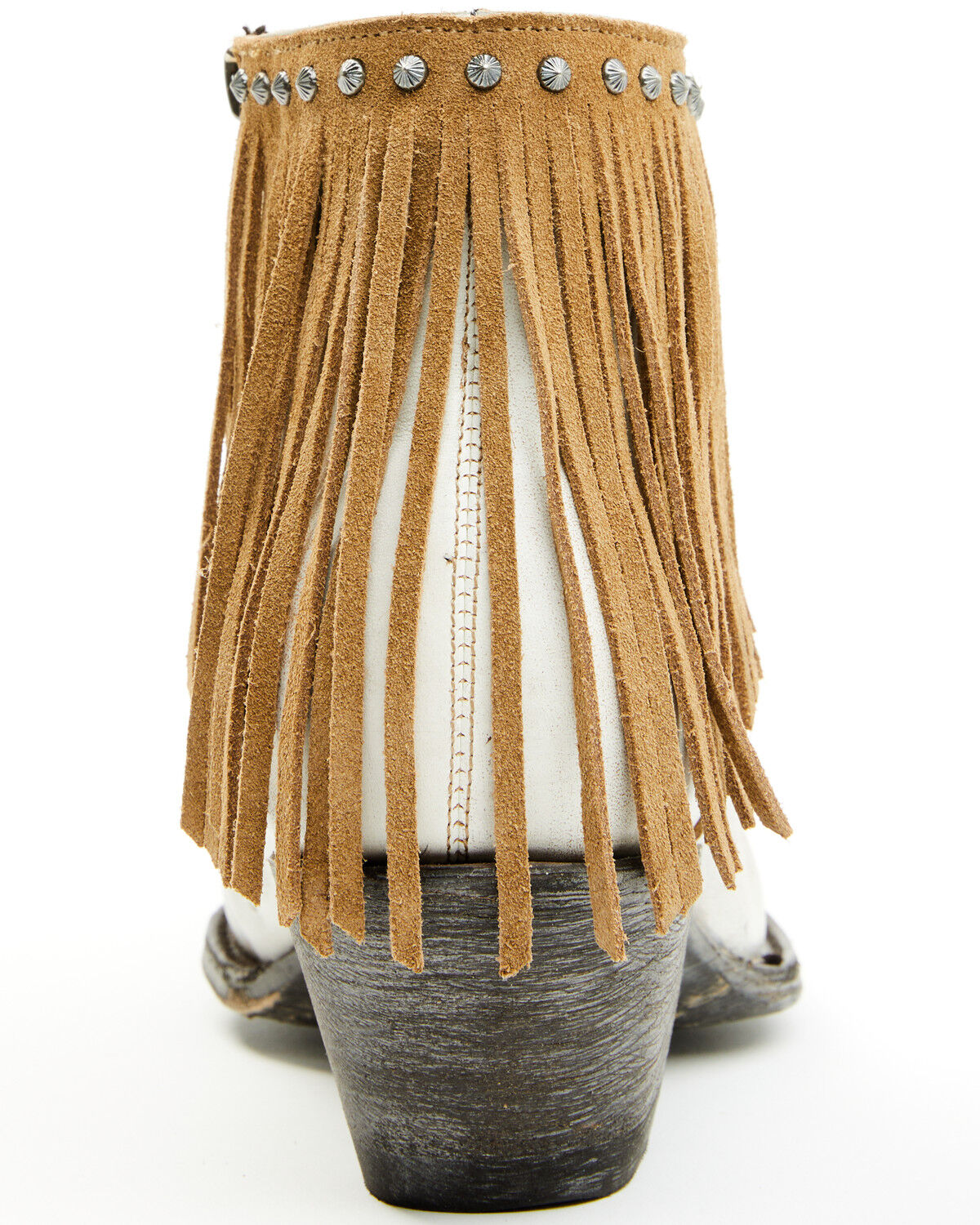 Image #5 - Yippee Ki Yay Women's Tess Western Booties - Snip Toe, Beige, hi-res
