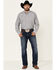 Ariat Men's Structure Stretch Striped Long Sleeve Western Shirt , Grey, hi-res