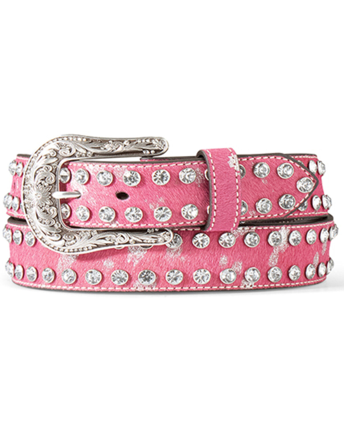 Image #1 - Ariat Women's Rhinestone Belt, Pink, hi-res