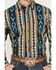 Image #3 - Wrangler Men's Checotah Southwestern Print Long Sleeve Snap Western Shirt - Tall, Teal, hi-res