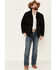 Image #2 - Cripple Creek Men's Black Nylon CC Barn Coat, Black, hi-res