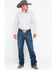 Rock & Roll Denim Men's Triangle Geo Print Long Sleeve Western Shirt , Grey, hi-res