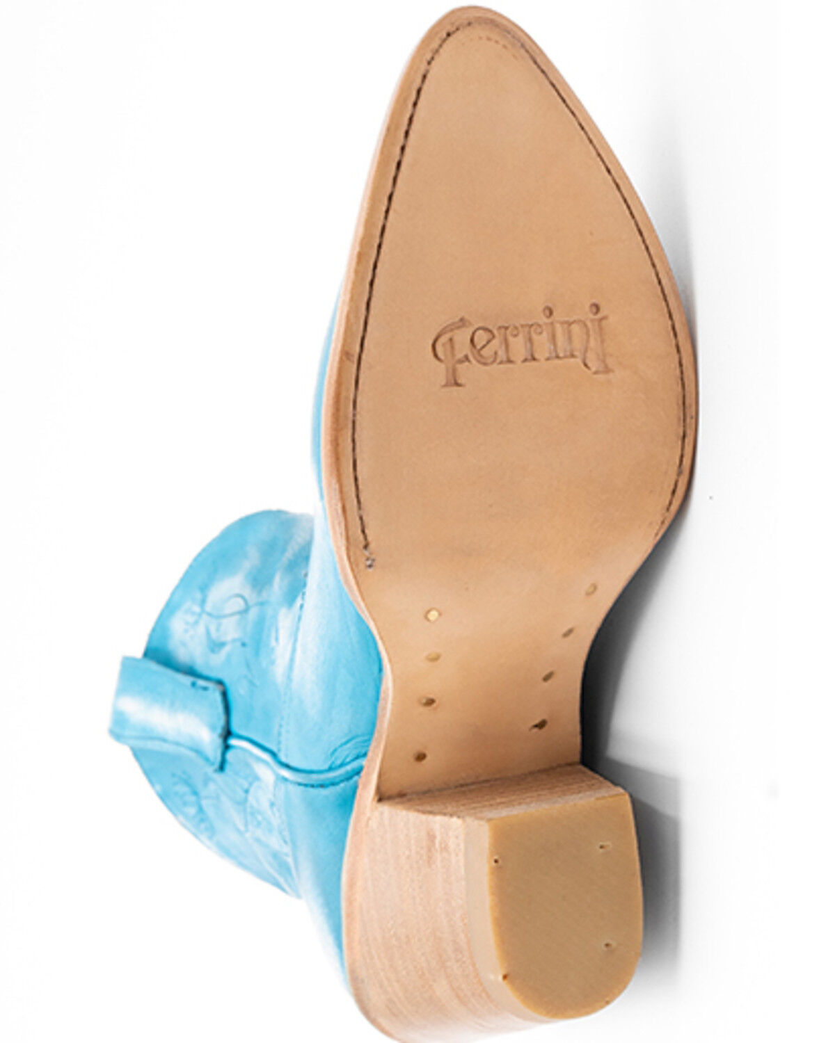 Image #7 - Ferrini Women's Pixie Western Boots - Round Toe, Turquoise, hi-res