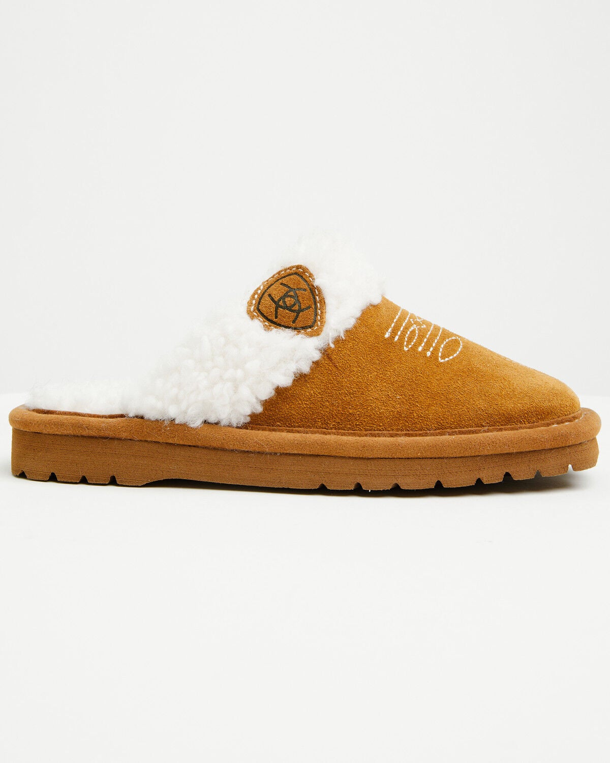 Image #2 - Ariat Girls' Jackie Square Toe Slippers, Chestnut, hi-res