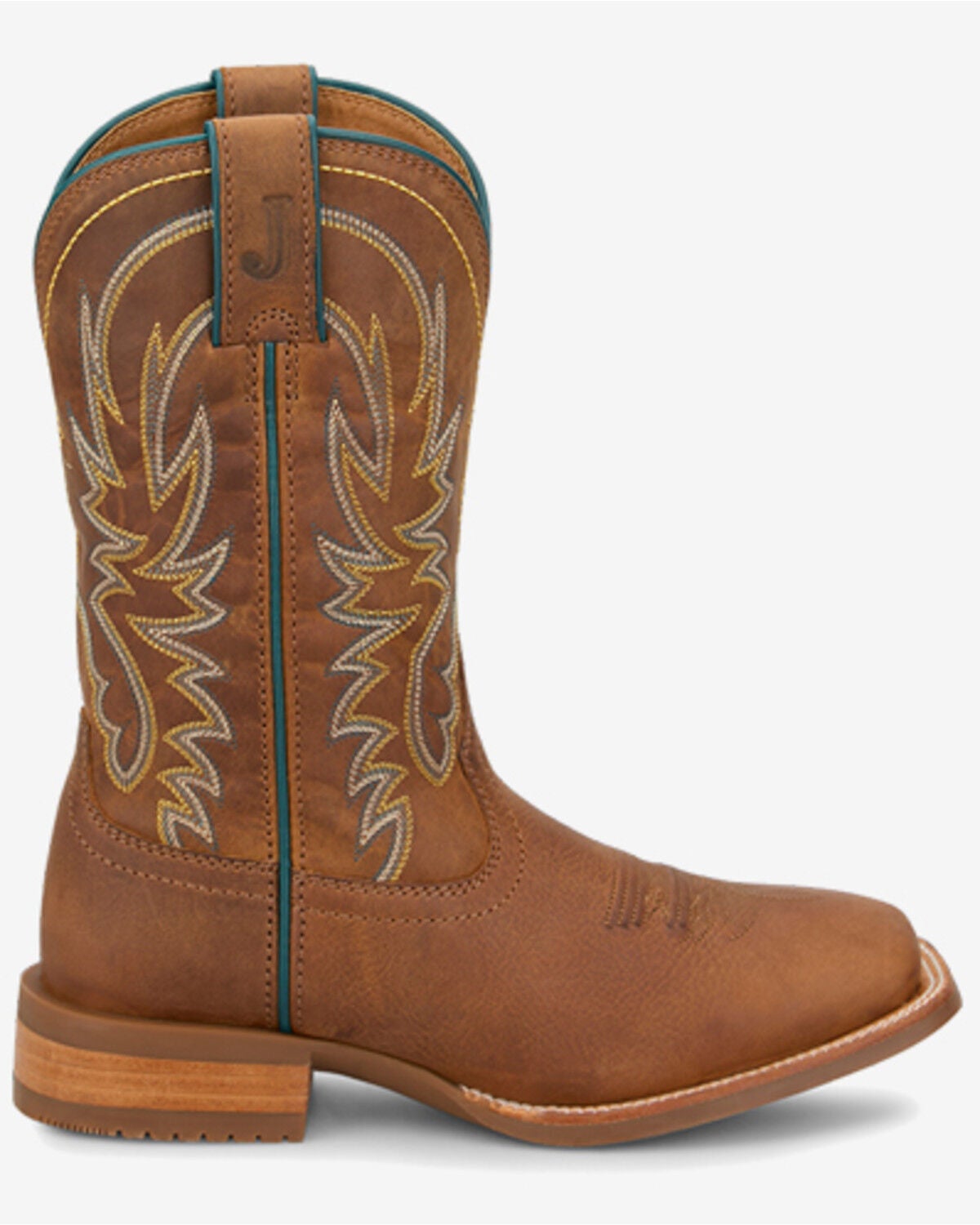 Image #2 - Justin Women's Outlaw Ryley Performance Western Boots - Broad Square Toe, Brown, hi-res