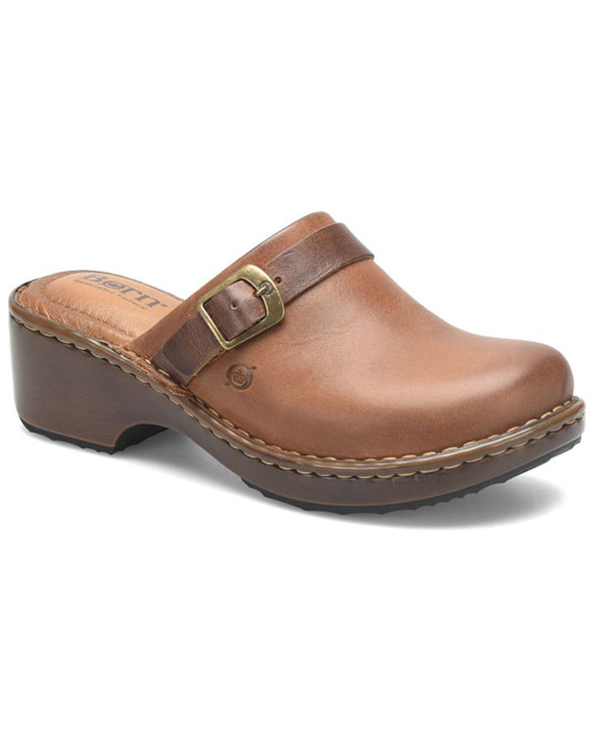 Image #1 - Born Women's Tru Slip-On Clogs, Tan, hi-res