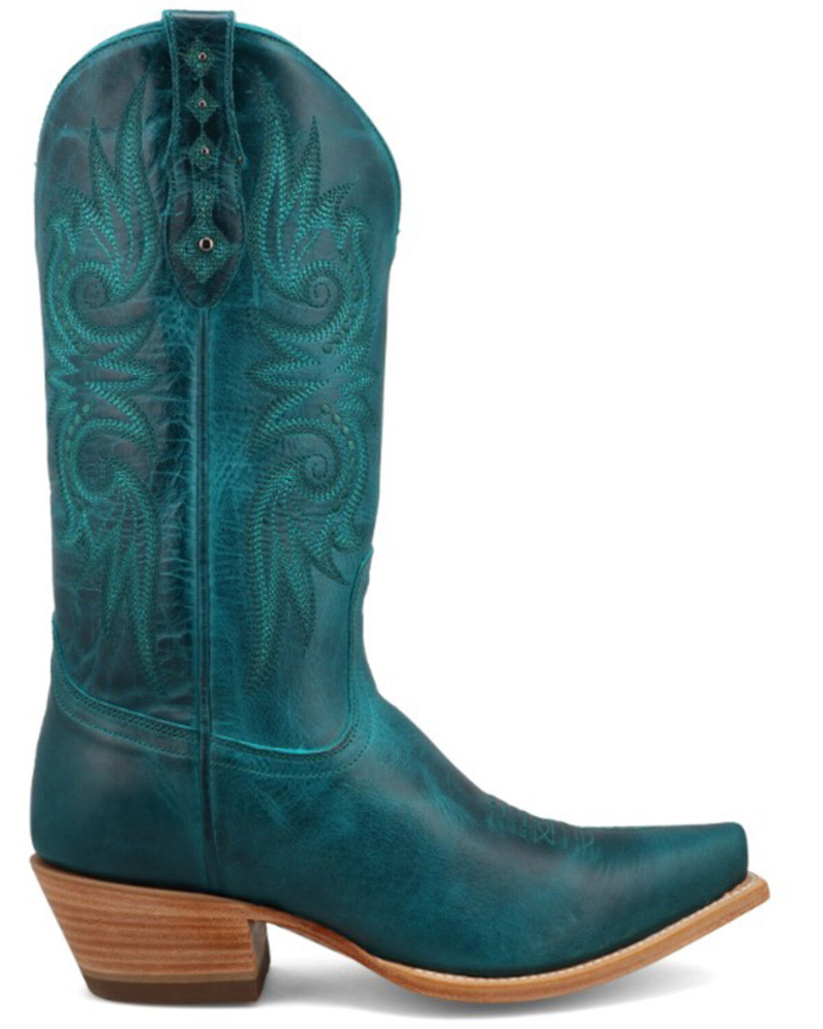 Image #2 - Black Star Women's Paradise Western Boots - Snip Toe, Blue, hi-res