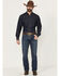 Image #1 - Ariat Men's M4 Newton Norwich Medium Wash Relaxed Straight Rigid Denim Jeans, Medium Wash, hi-res