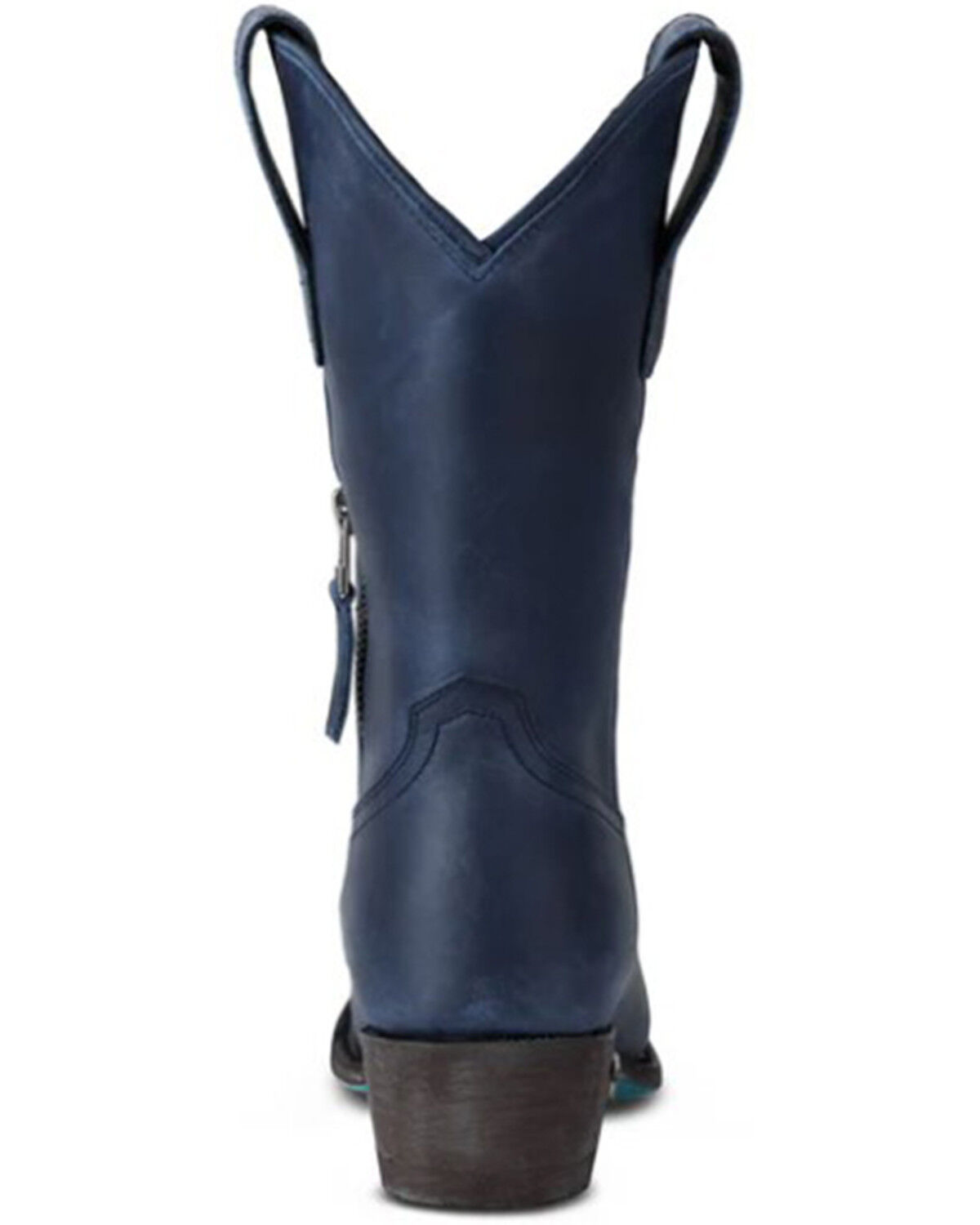 Image #5 - Lane Women's Plain Jane Midi Western Boots - Round Toe, Navy, hi-res