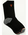 Image #1 - Hawx Men's Crew Socks - 3 Pack, Black, hi-res