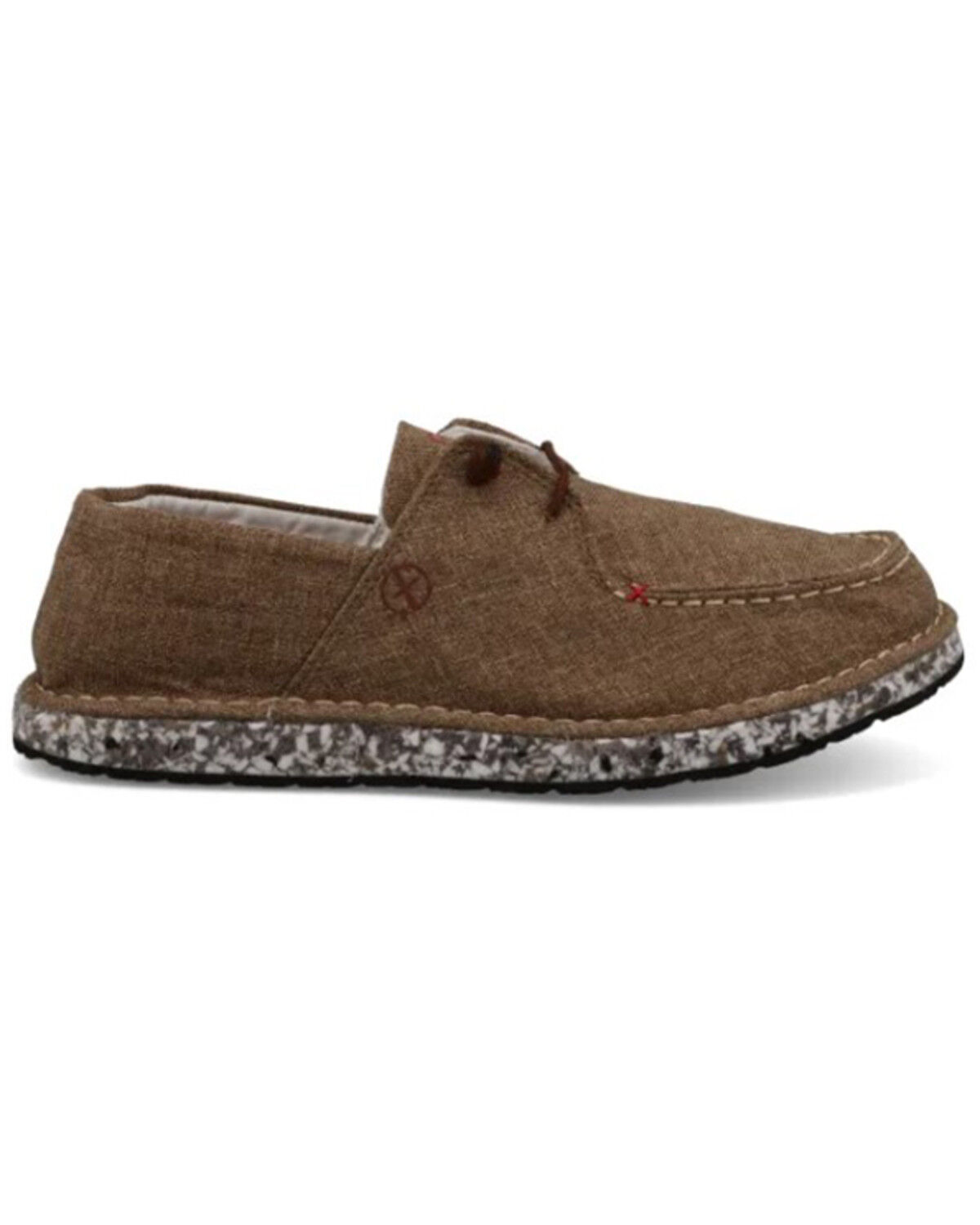Image #2 - Twisted X Men's Circular Project™ Boat Shoes - Moc Toe, Brown, hi-res