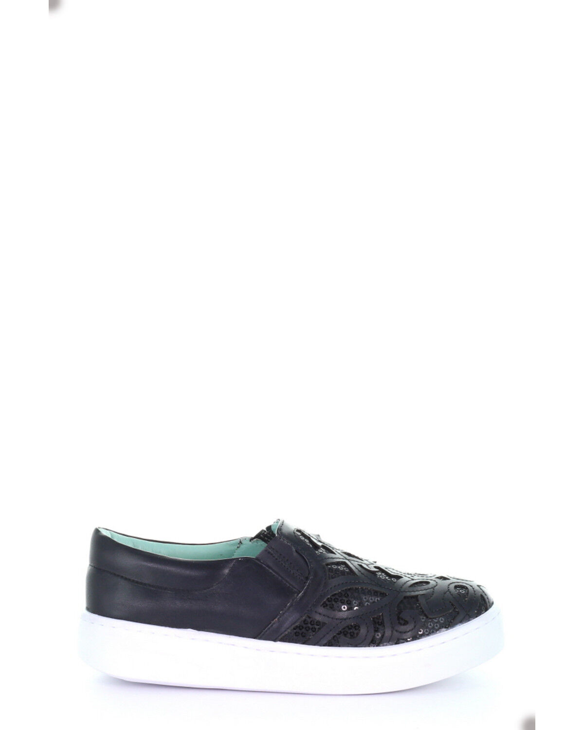 Image #2 - Corral Women's Black Inlay & Embroidery Sneakers, Black, hi-res