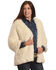 Image #2 - Tractr Women's Faux Fur Cardigan, Cream, hi-res