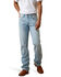 Image #5 - Ariat Men's M5 Eli Straight Rigid Denim Jeans, Light Wash, hi-res