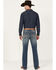 Image #3 - RANK 45® Men's Sidewinder Medium Wash Slim Straight 4-Way Stretch Denim Performance Jeans , Blue, hi-res