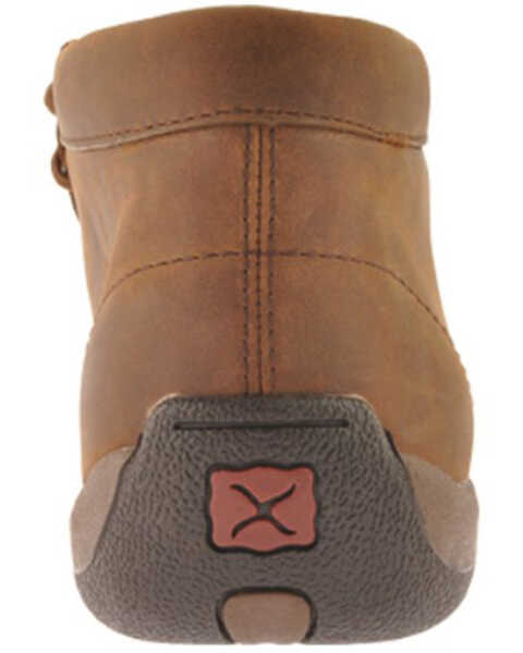 Image #5 - Twisted X Men's Work Chukka Shoes - Steel Toe - Extended Sizes, Distressed Brown, hi-res