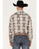 Image #4 - Rock & Roll Denim Men's Southwestern Stretch Long Sleeve Button Down Shirt, Chocolate, hi-res