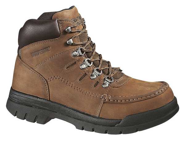 Image #1 - Wolverine Men's Potomac 6" Work Boots - Steel Toe, Brown, hi-res