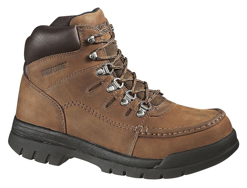 Wolverine Potomac 6" Work Boots - Steel Toe, Brown, hi-res