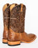 Cody James Men's Burnished Caiman Exotic Boots - Wide Square Toe, Brown, hi-res