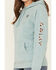 Image #3 - Ariat Women's Boot Barn Exclusive Cow Print Embroidered Logo Hoodie, , hi-res